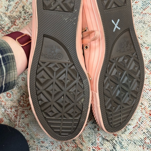 Converse Women's Coral Canvas Sneakers - Picture 3 of 4